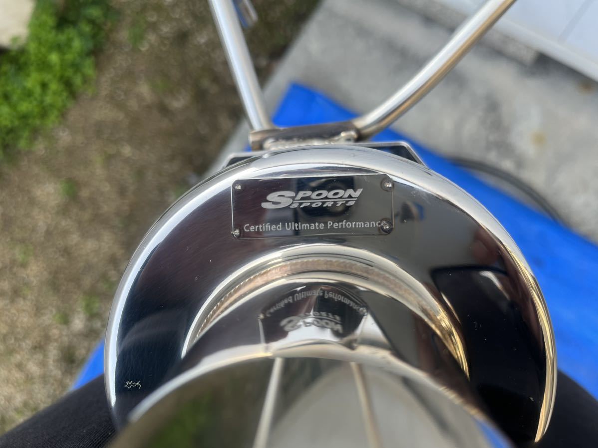 EK9 シビック spoon N1 マフラー 凹みありek9 eg6 spoon SPOON EK9