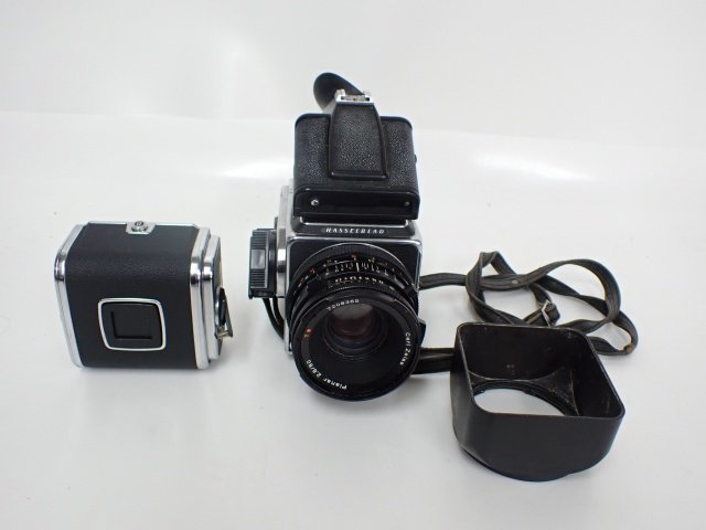 Hasselblad 503CX フィルム中判カメラ Planar 80mm F2.8/フィルムフォルダー2個/プリズムファインダー付 ジャンク △ 694C8-1