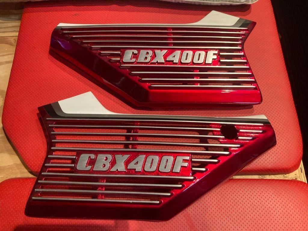 CBX400F サイドカバー 赤/白 【公式通販】