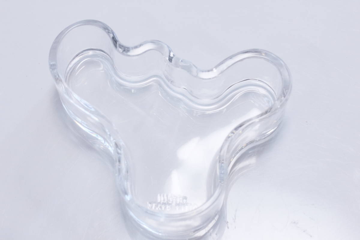 イッタラ クリア 廃盤98mm アイノアアルト (iittala) ボウル（食器 