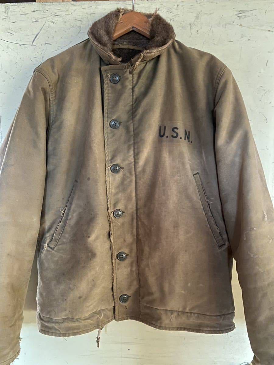 40'sN-1 デッキジャケット ビンテージ サイズ38 N-1 デッキ