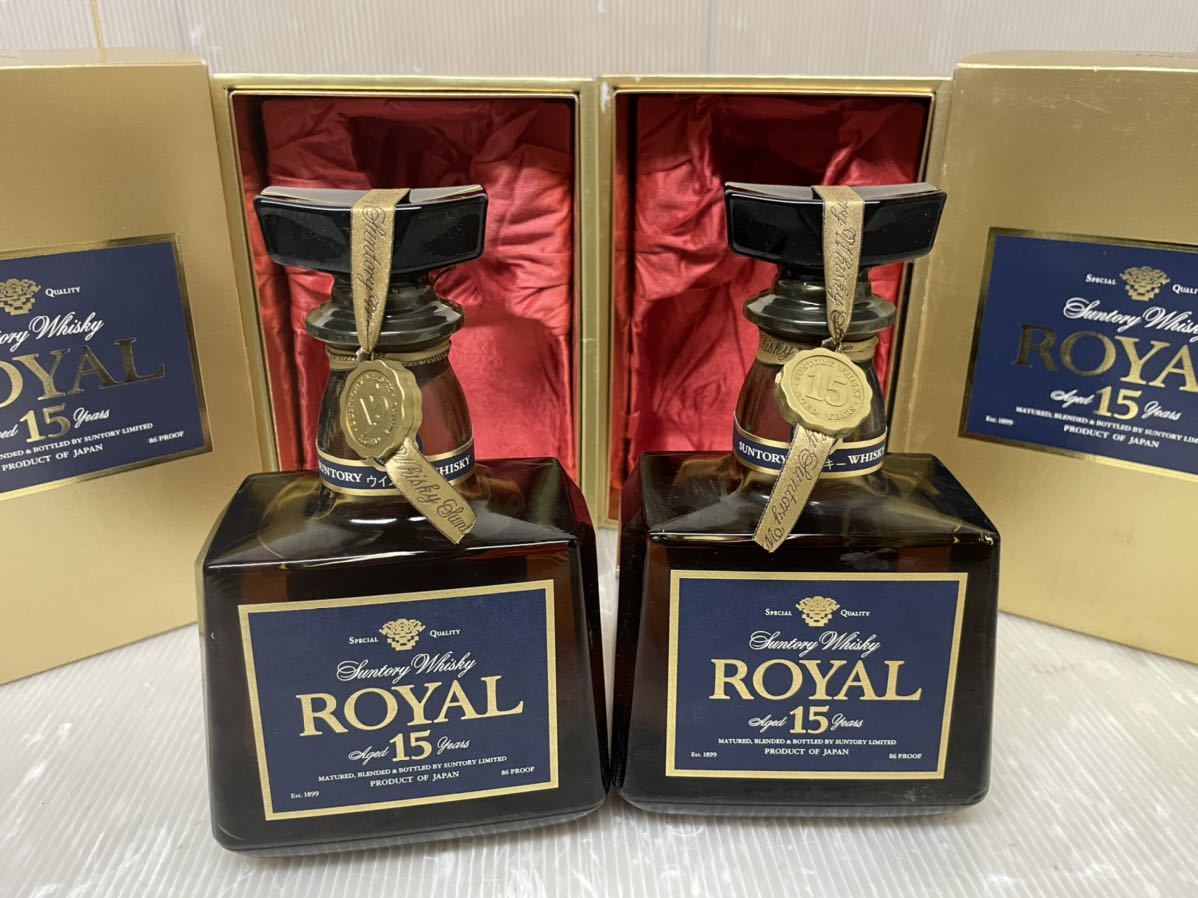 未開封 ROYAL 15年SUNTORY WHISKY 700ml 43% 箱付きサントリー
