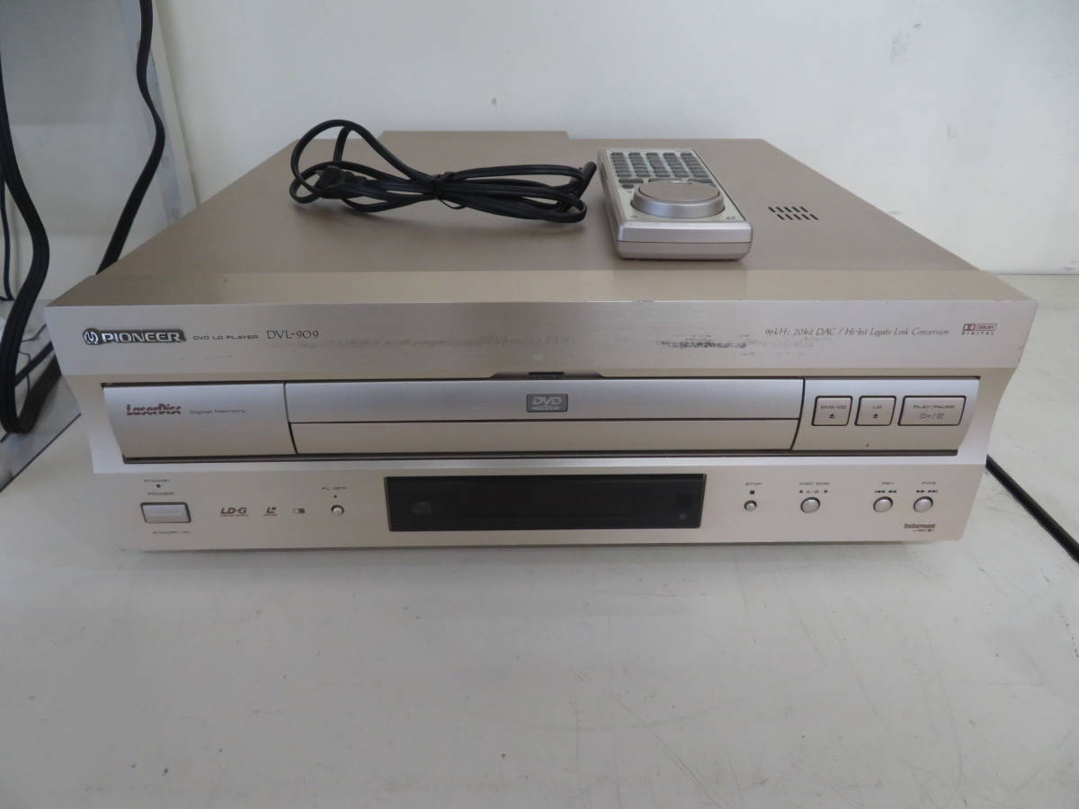 1866/「PIONEER パイオニア DVL-909 DVD LD プレーヤー リモコン付き