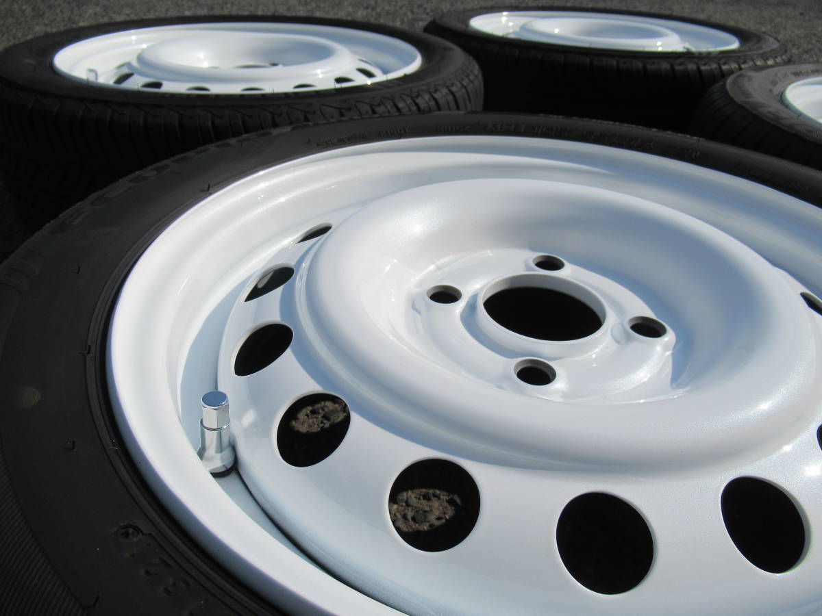 中古 ブリヂストン タイヤ 夏 165/55R14 4本 2023年 ニューノ（タイヤ 