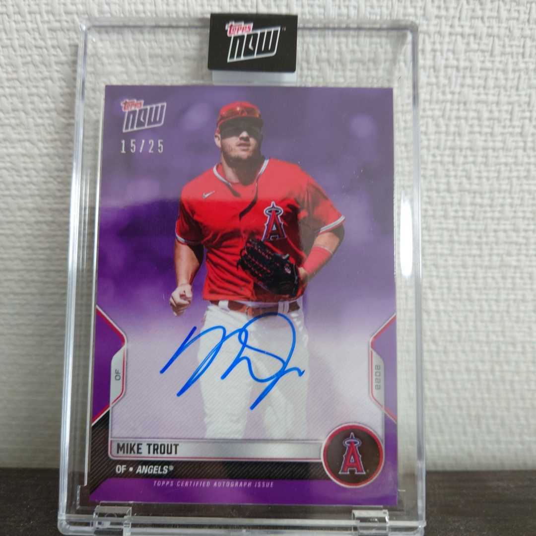 25枚限定 未開封】MLB 2022 Topps now〈MIKE TROUT〉直筆サイン 