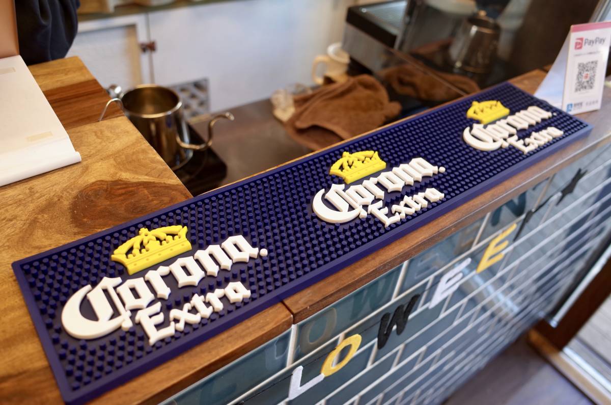 新品　Corona Extra コロナビール　BAR MAT バーマット　店舗　ラバーマット　お酒　カウンター　インテリア　アメリカ