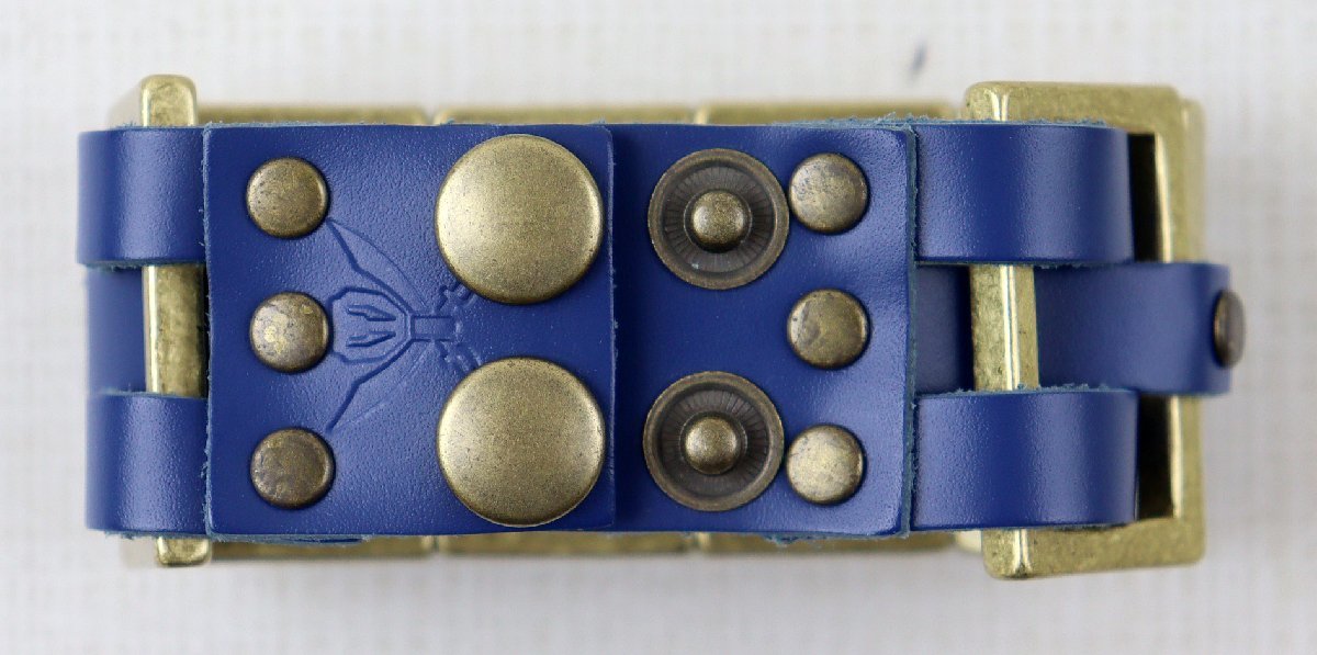 S☆中古品☆特撮グッズ 『レザーメタルブレス ゴーカイブルー/ジョー 