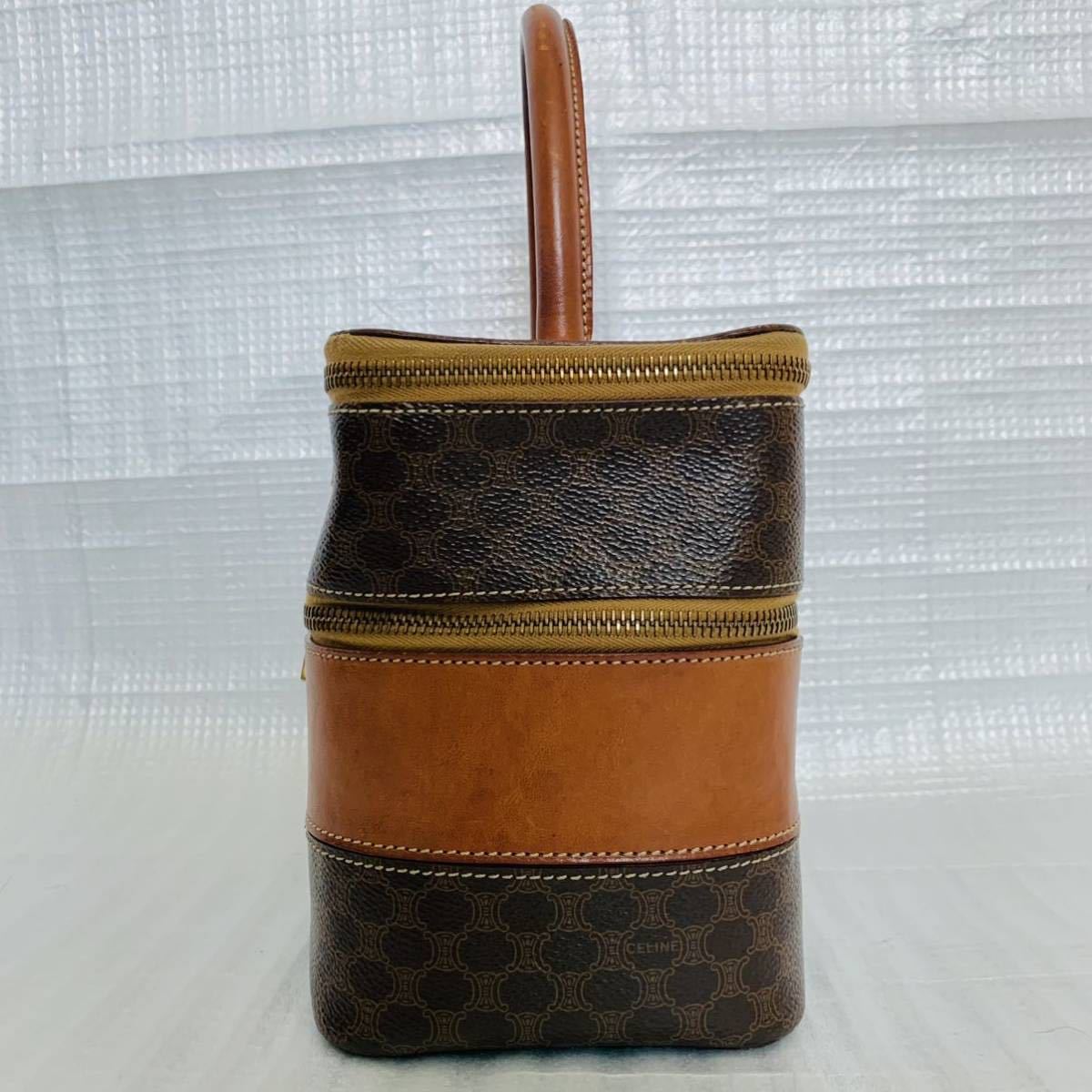 1円【希少/美品】セリーヌ CELINE バニティ アクセサリーポーチ 2段
