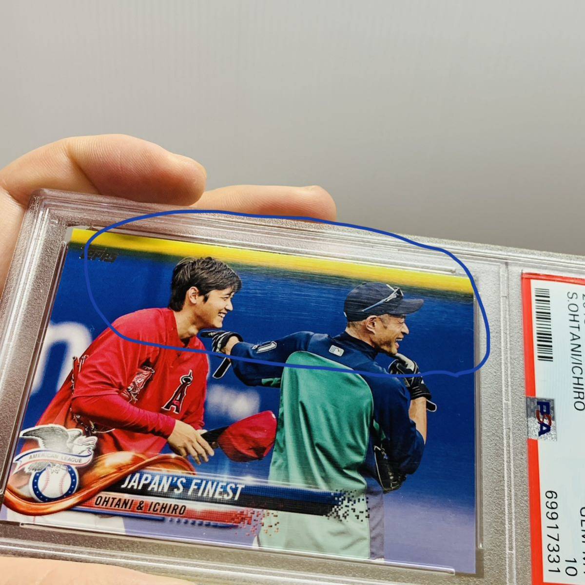 1円スタート【最高鑑定品PSA10】 大谷翔平＆イチロー 2018 TOPPS 