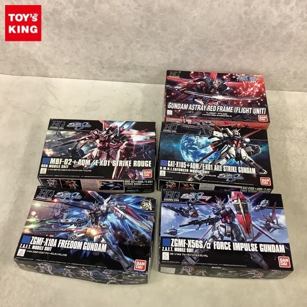 1円〜 HG 1/144 ガンダムアストレイ レッドフレーム（フライトユニット装備）、エールストライクガンダム他