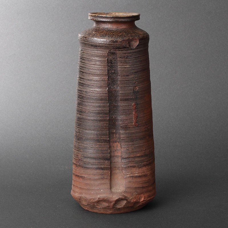 委託HK◇時代 古備前花入 (陶磁器 茶道具)