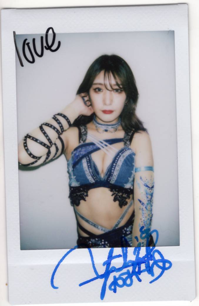 2023 BBM 女子プロレス 上福ゆき 直筆サイン入りチェキ 10枚限定 上福