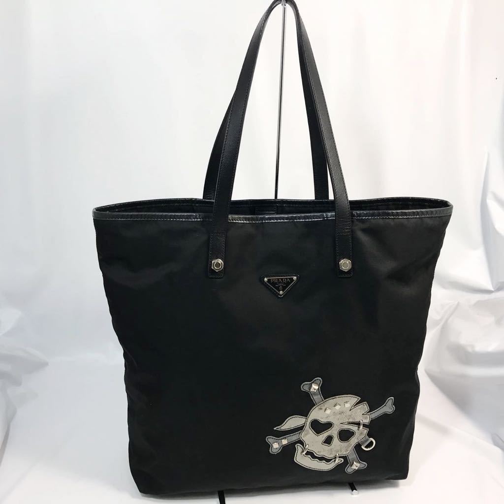 プラダ　スカルプトートバック【美品】