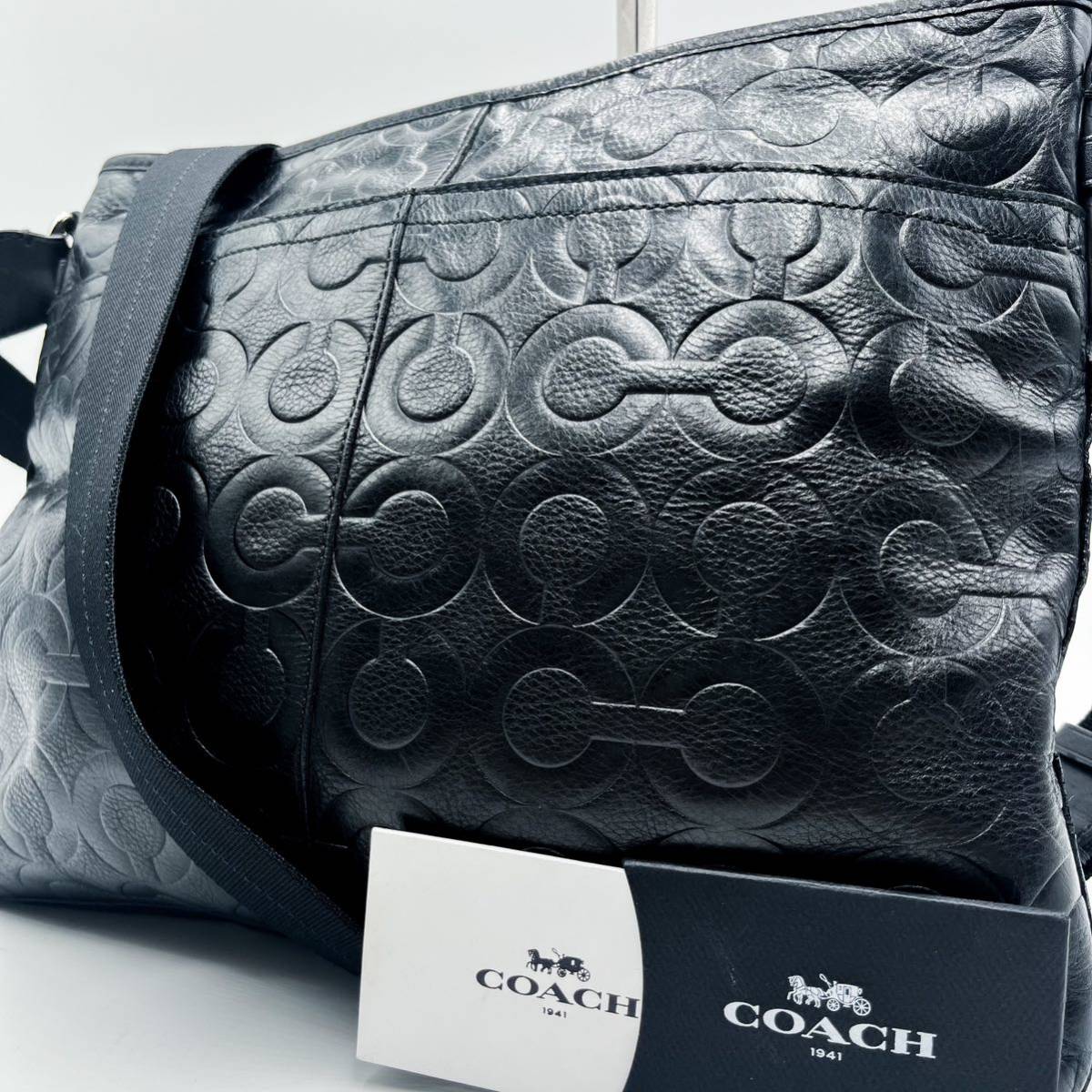 1円 【美品】コーチ COACH ショルダーバッグ サコッシュ ポシェット 
