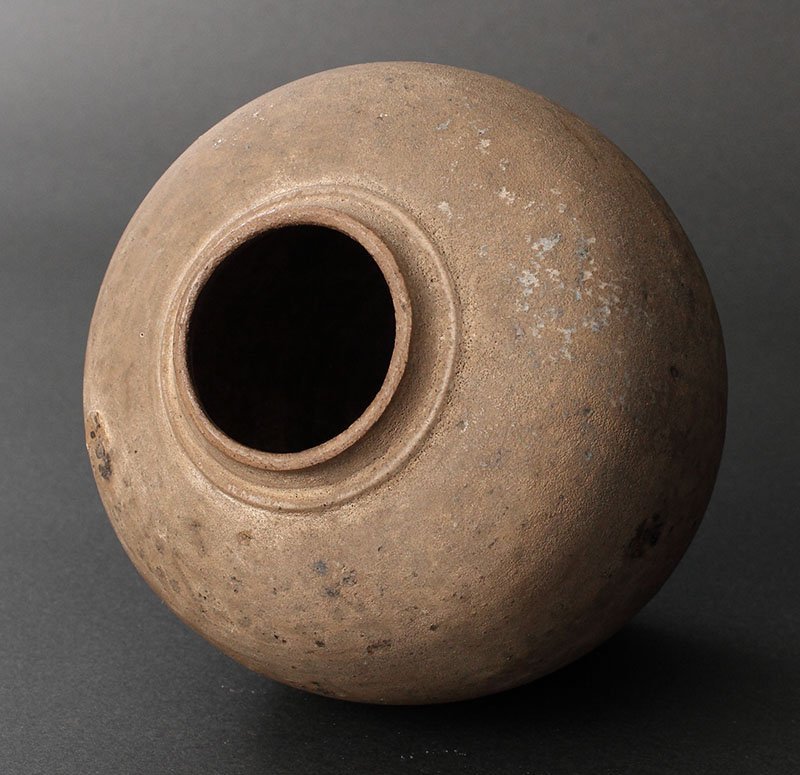 お得，大得価 委託HK◇時代 宋胡録鉄絵瓶（茶道具 寸古