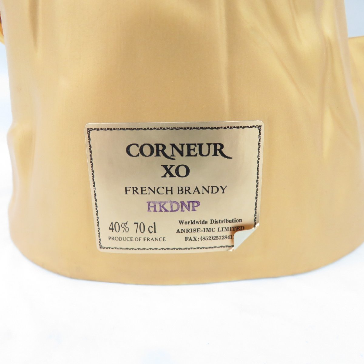 未開栓 CORNEUR コナー XO ナポレオン ゴールド 陶器ボトル ブランデー