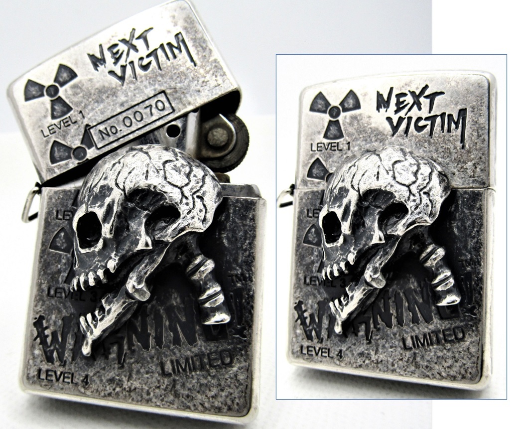 NEXT VICTIM WARNING スカル ドクロ ネクストヴィクティム 限定 zippo