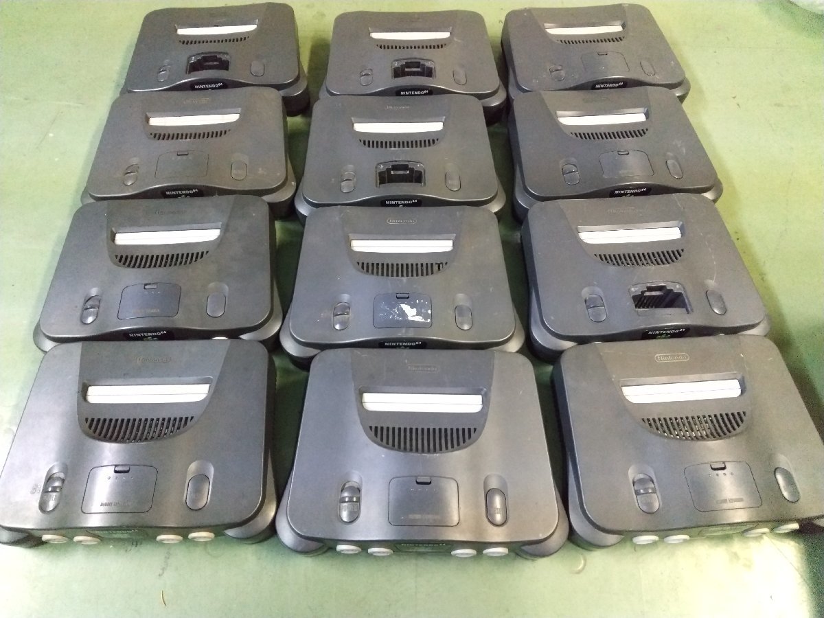 NINTENDO 64 12台 本体 任天堂64 任天堂 ニンテンドーnintendo 64 nintendo64 N64 ロクヨン ゲーム機 大量 まとめ ゲーム 中古 ジャンク