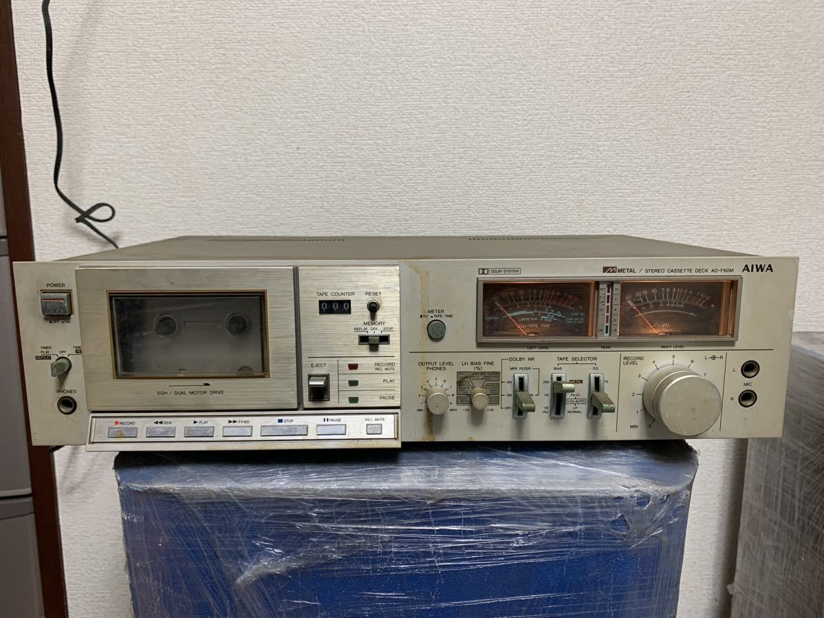 カセットデッキ AD-F60M AIWA アイワ 送料込みAIWA ステレオカセット 0