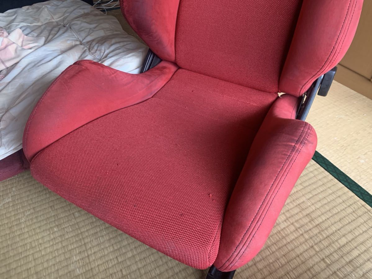 レカロシート RECARO シビック EK9 純正シート 運転席 赤 セミバケット