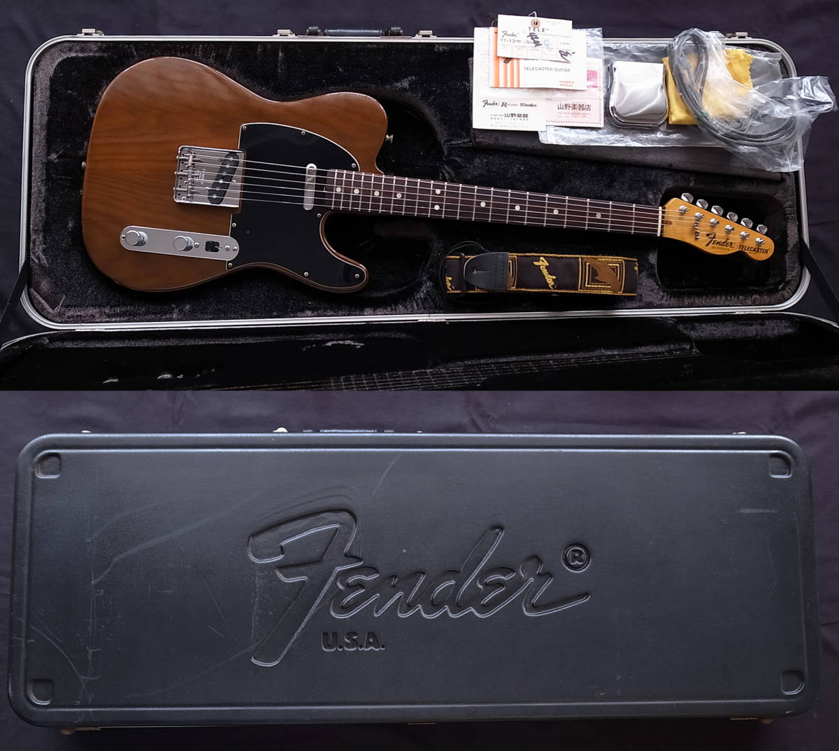 1982年 TELECASTER WALNUT FENDER USA ローズ指板 ブラウン