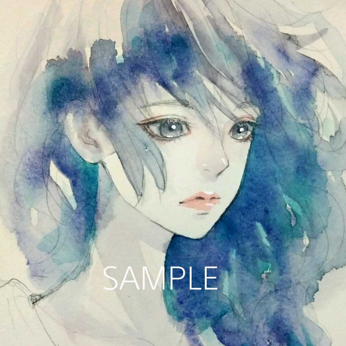 肉筆　原画　水彩画　ドローイング　手描きイラスト 肉筆原画 絵画 手描きイラスト 水彩画 ドローイング オリジナル 創作