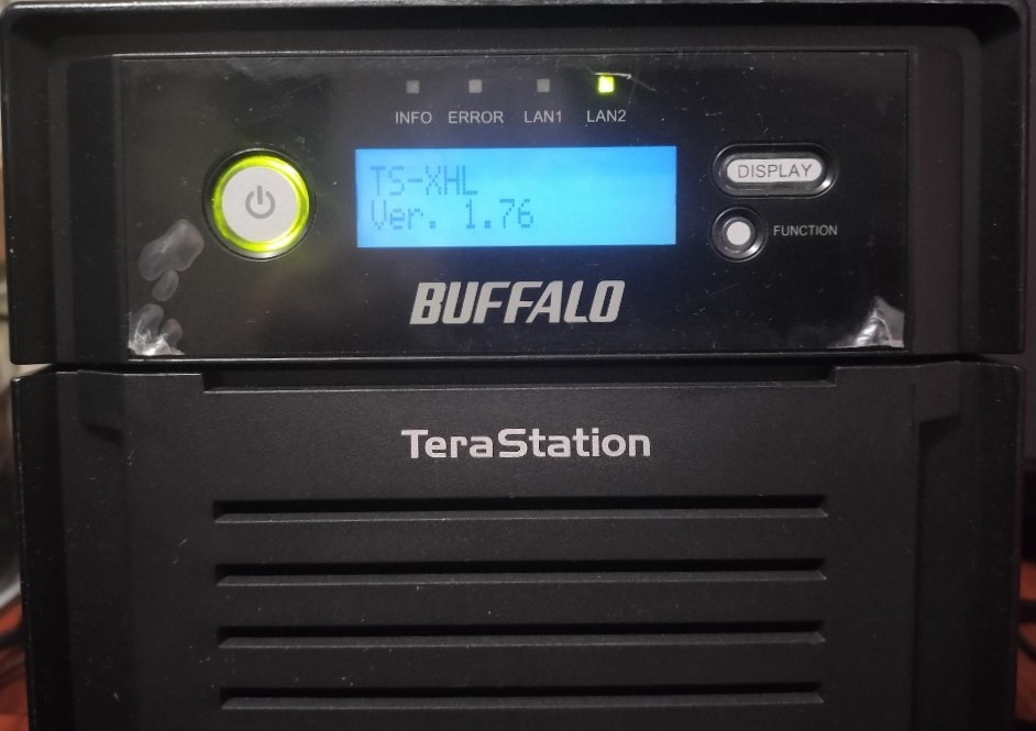 【中古】BUFFALO TeraStation/テラステーション TS-XHL/R6 起動ディスク付、LED表示有、鍵電源ケーブルオプション⑪
