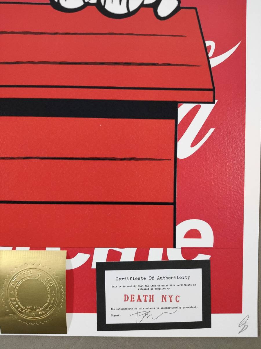 DEATH NYC アートポスター15 世界限定100枚 コカコーラ スヌーピー