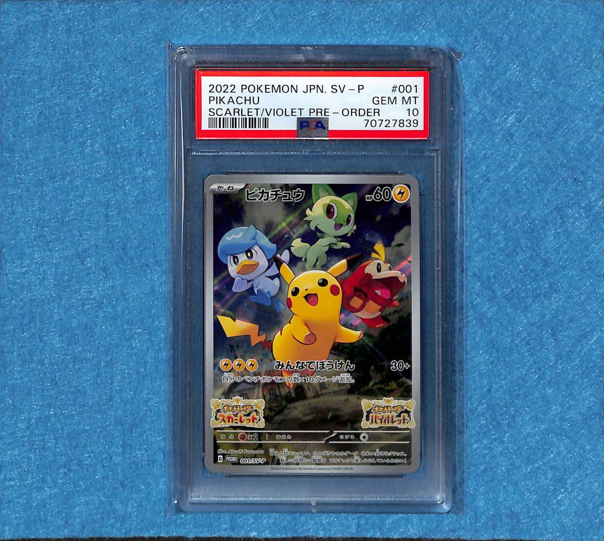 PSA10・最安ホショウ】ピカチュー ヴァイオレット プロモ 連番2枚