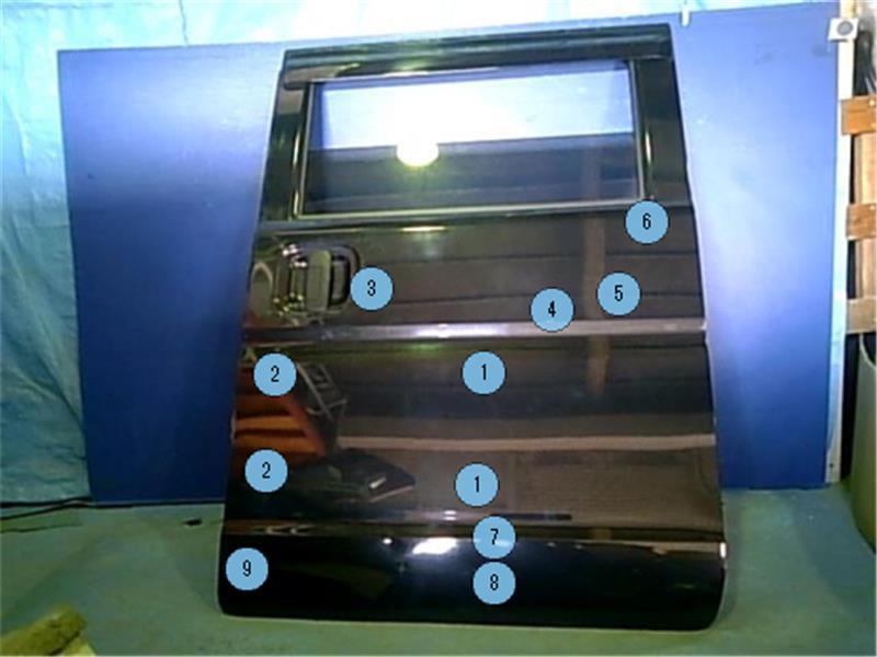 スズキ 純正 エブリィ 《 DA17V 》 左リアドア 68701-64P01 P41900-23000909