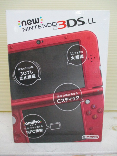 ニンテンドー3DS LL レッド 4GB SDカード付き（G1932 Newニンテンドー  