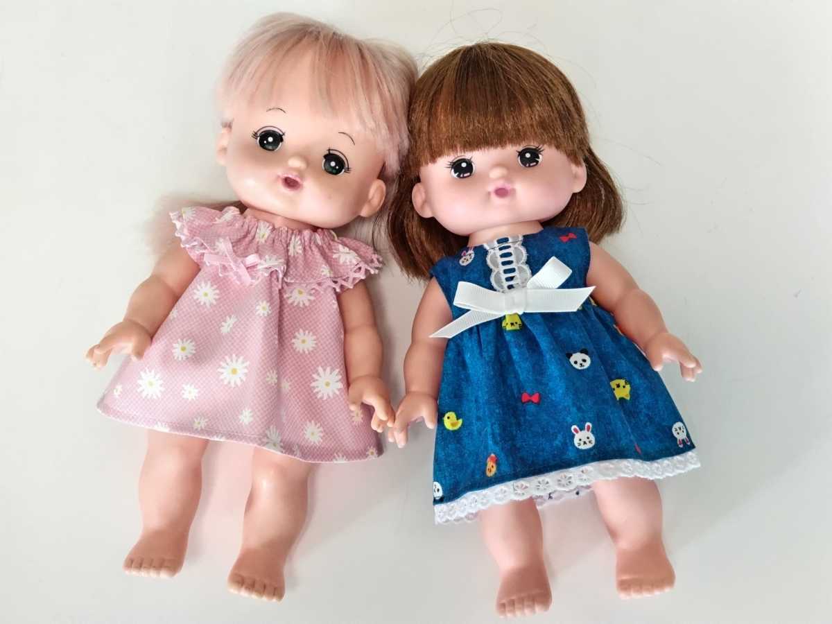ハンドメイド メルちゃん服 ソランちゃん服 ワンピースセット 39(着せ 