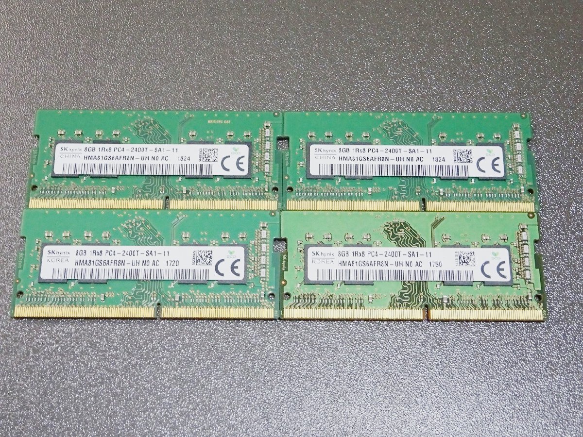 Barrette RAM SK Hynix 8GB DDR4 PC4-2400T - Format SO-DIMM, Occasion Fonctionnelle, Pour Portable Ou Mini PC