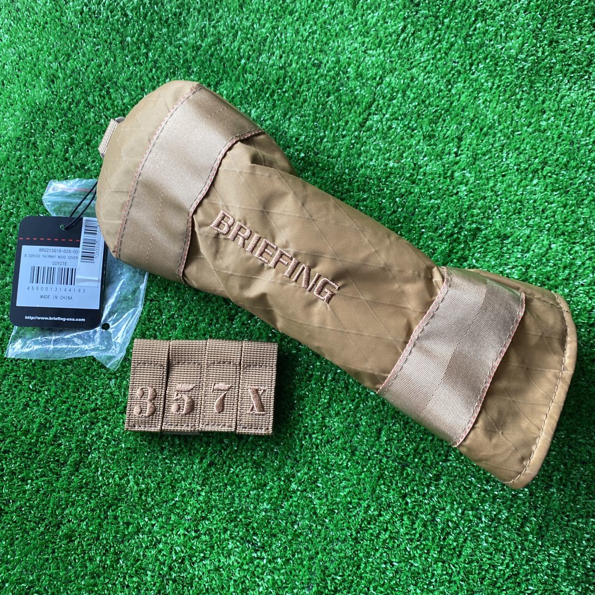 新品 ブリーフィング BRIEFING ゴルフ ヘッドカバー 茶　フェアウェイ　FW 即決 超特価 送料300円