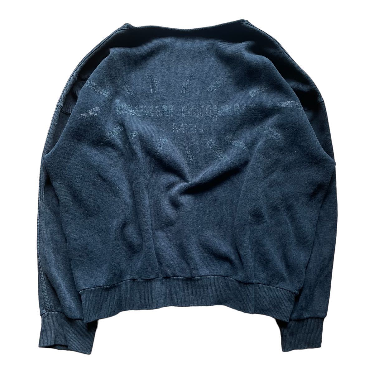 80s ISSEY MIYAKE logo sweat archive イッセイミヤケ 三宅一生 筆タグ