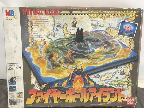 未使用 バンダイ ファイヤーボールアイランド 立体ボード 当時物 ボードゲーム T008-Y24-432 BANDAI バンダイ FIRE BALL ISLAND ファイヤーボール
