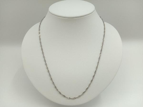 Pt850 プラチナ ネックレスチェーン デザインチェーン 約50cm 約5.4g レディースアクセサリー 店舗受取可