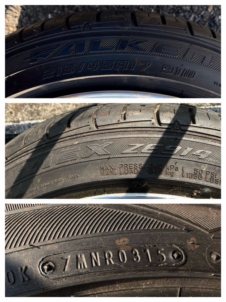 ほぼ新品タイヤ！美品 深リム ORIGIN オリジン DNA-01 FALKEN 215