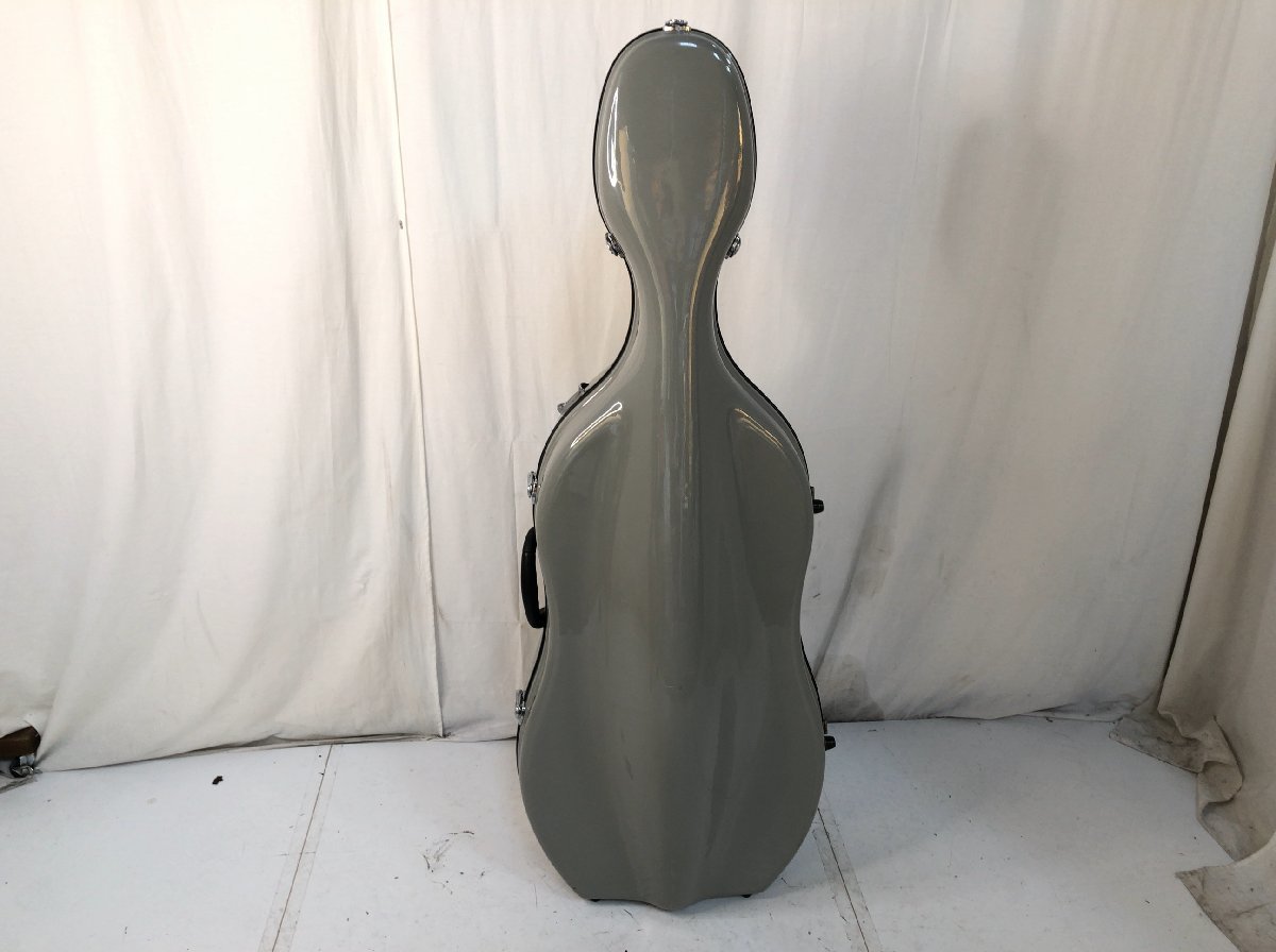 チェロ用ハードケース キャリー付き ブラック ストラップ付き 楽器