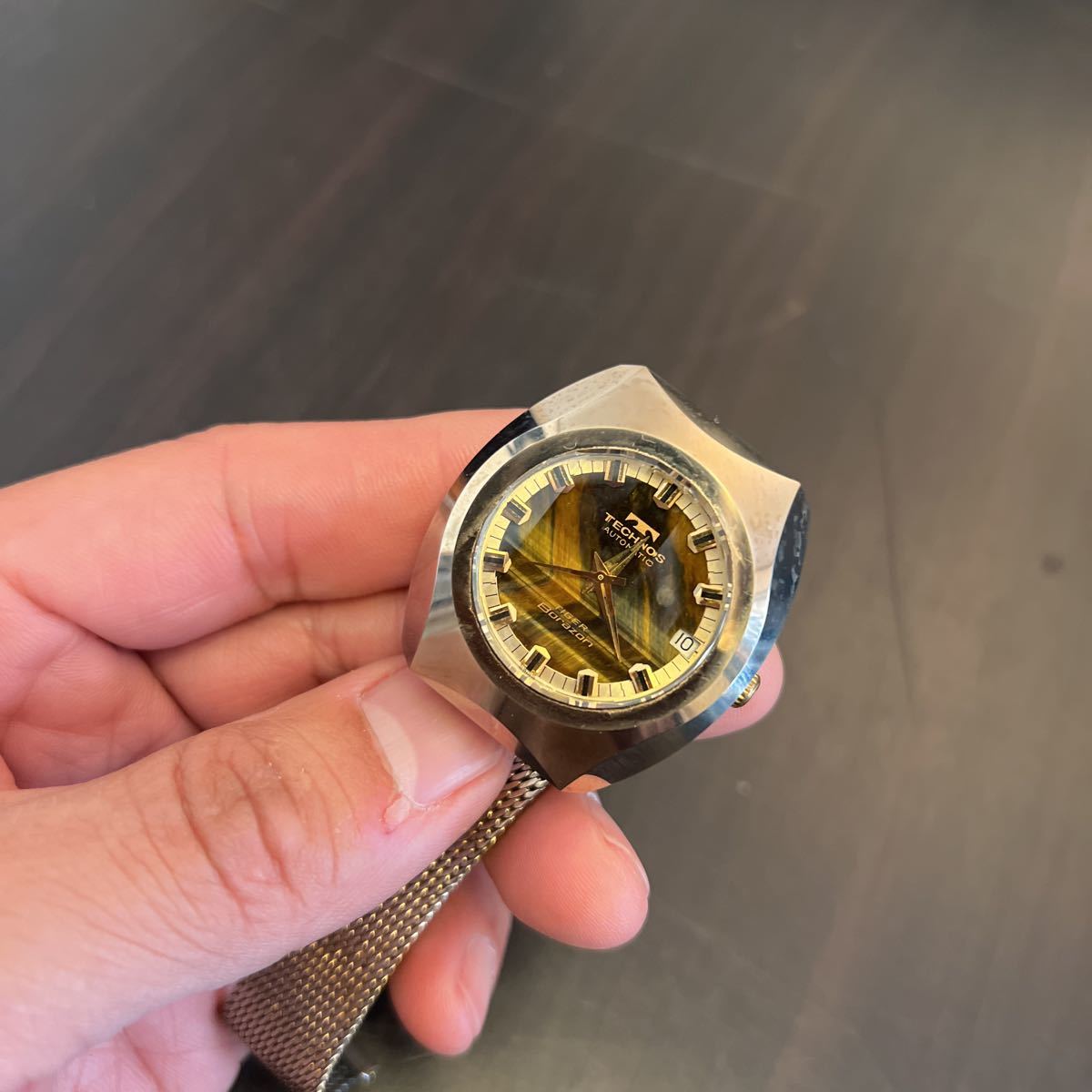 テクノス TECHNOS Borazon タイガー ボラゾン 超硬ケース 自動巻