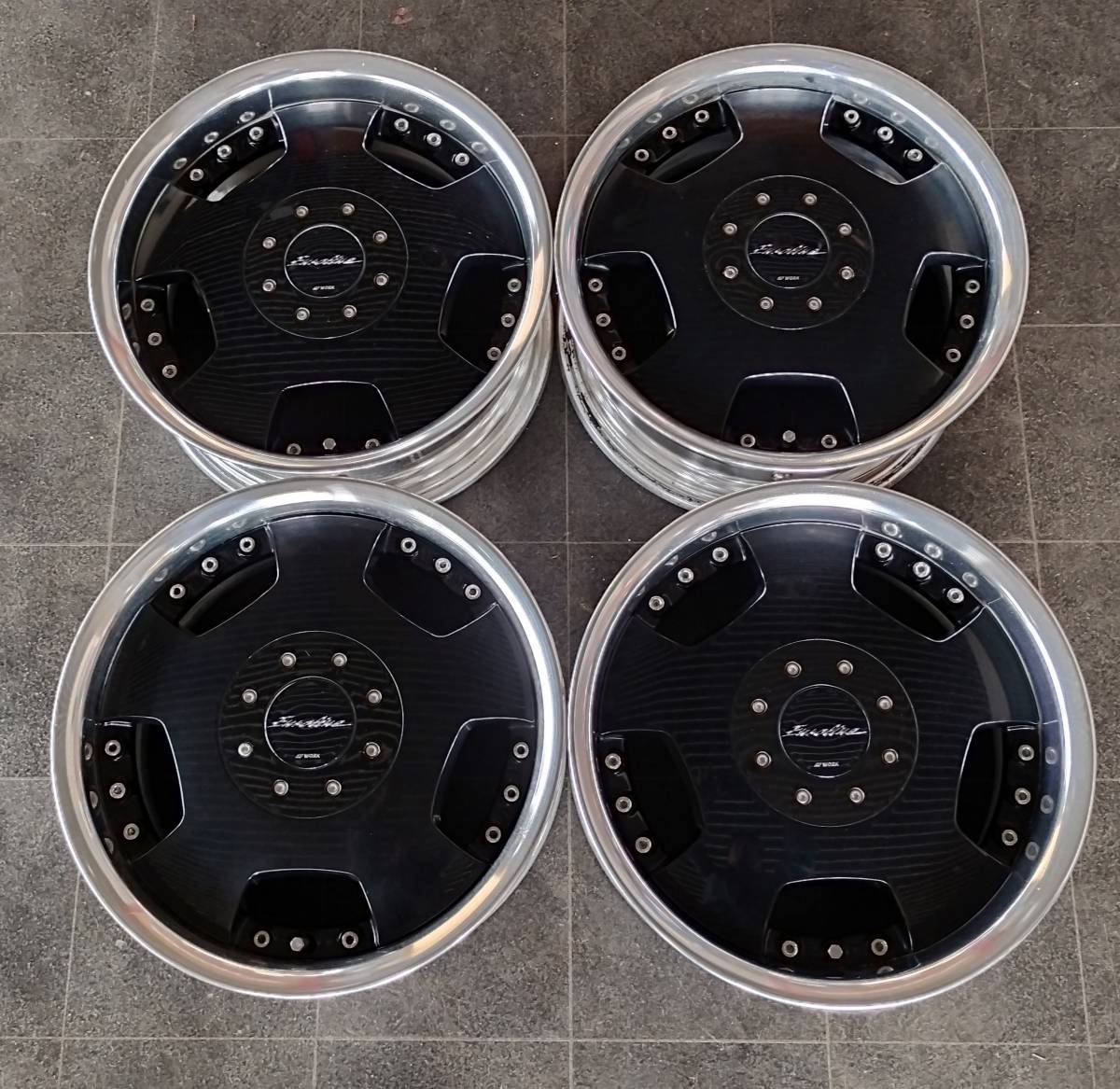 深リム！WORK EUROLINE 15インチ 6JJ +30 4H100/5H100 4本 ユーロ  