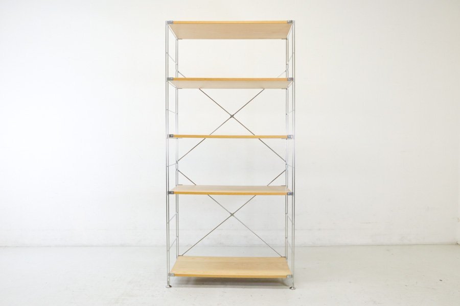 ☆MUJI 無印良品☆ステンレスユニットシェルフ☆棚板5枚 高さ175cm  