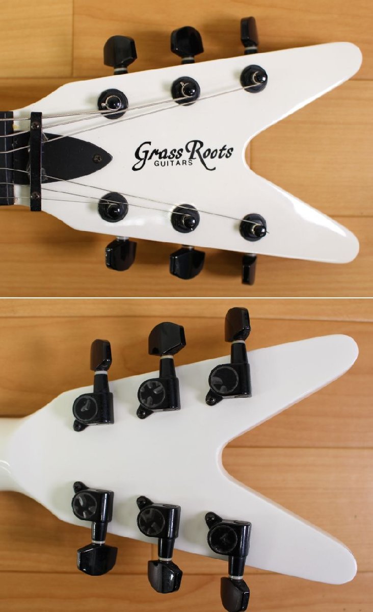 現状品 Grass roots Flying V フライングVタイプ エレキギター グラス 