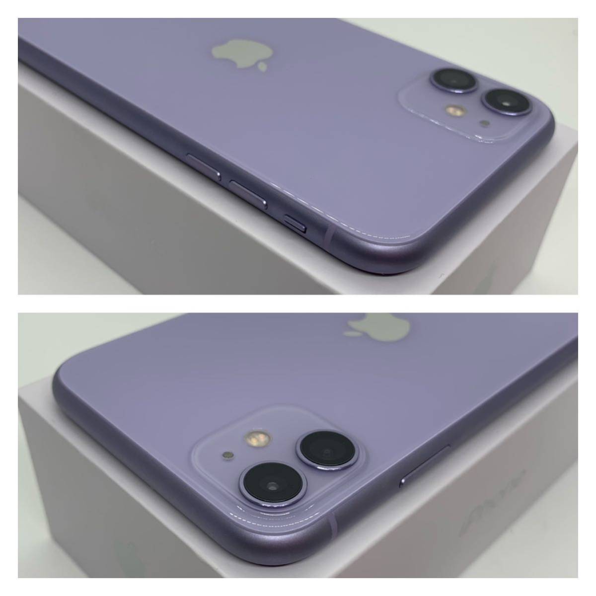 A上美品】iPhone 11 パープル 128 GB SIMフリー 本体（38065 