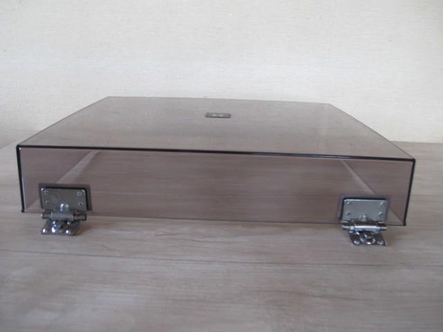 【中古品】Victor・ビクター＊SRP-B22用「ダストカバー」ロゴプレート・ヒンジ・受け＊ターンテーブル・パーツ・部品_6