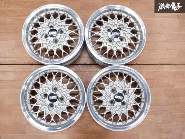 BBS JT190ジェミニ14インチ 5J+46 アルミホイール タイヤ付4本 純正OP いすゞ BBS JT190 ジェミニ ホイール 14インチ 5J +46 PCD100 4