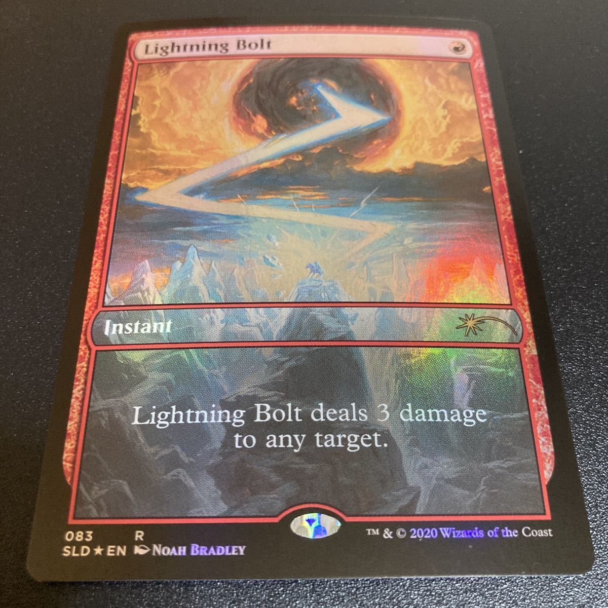 MTG 稲妻 Lightning Bolt 英語版 FOIL Secret Lair 4枚セット(赤 