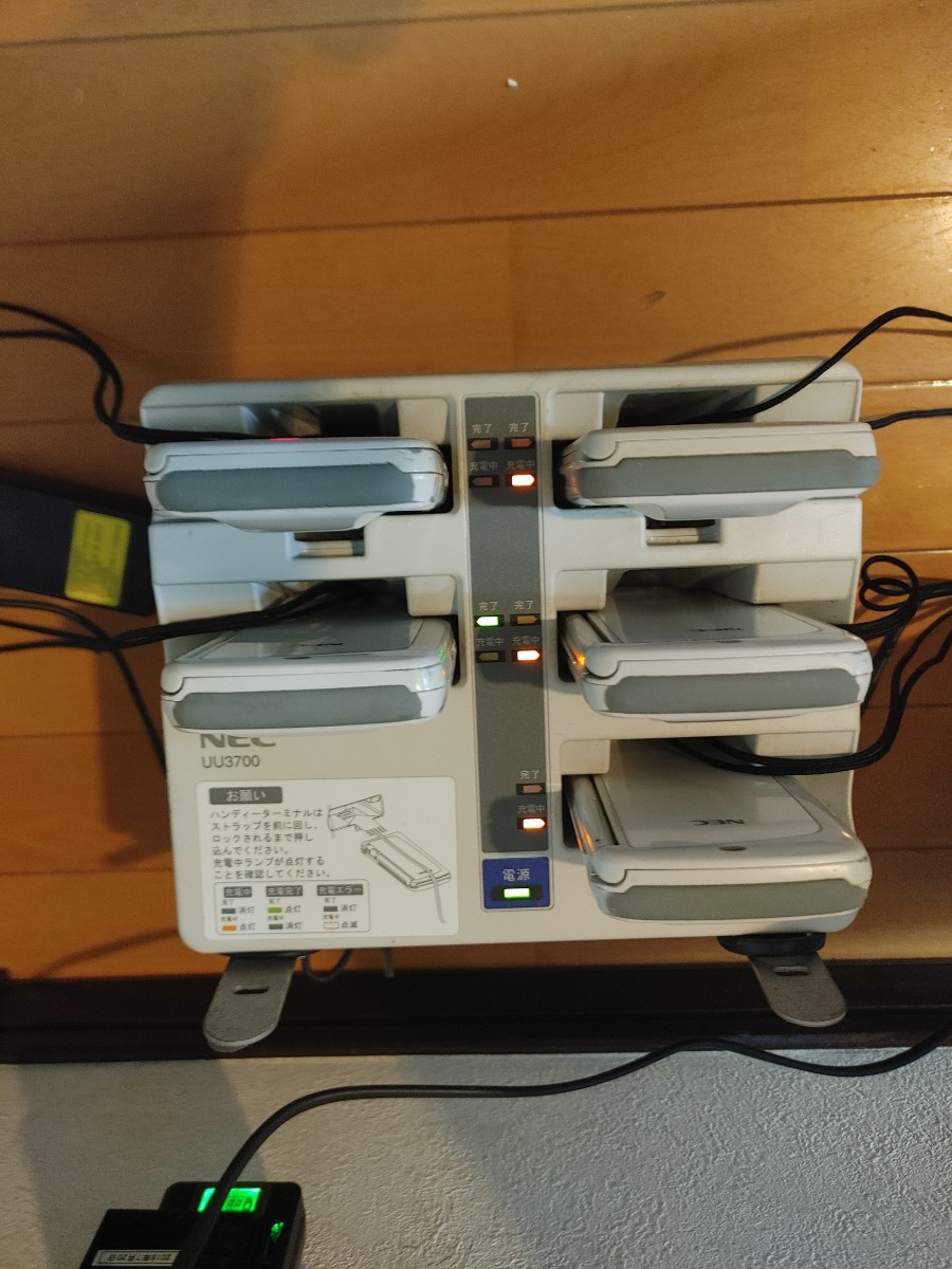 NECオーダーシステム PWPX187W03 ハンディターミナル 5台 充電器UU3700