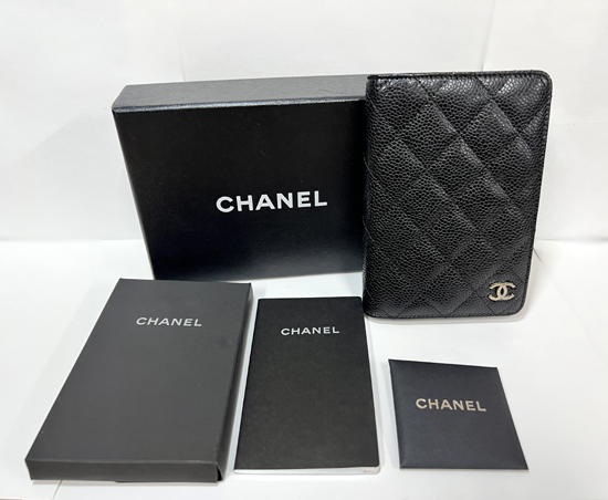 本物 CHANEL シャネル システム 手帳カバー レフィル(2009年) 付き 