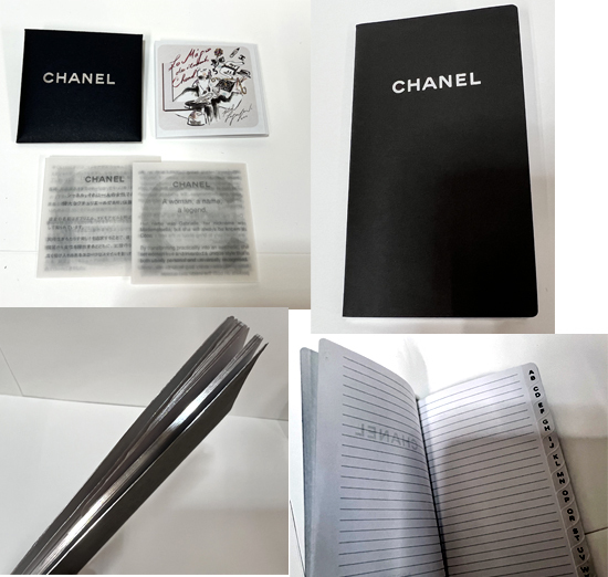 本物 CHANEL シャネル システム 手帳カバー レフィル(2009年) 付き 